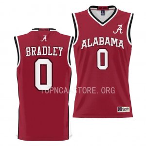 Youth Alabama Crimson Tide #0 Jaden Bradley Crimson NCAA College Basketball Jersey 2403SKPR6